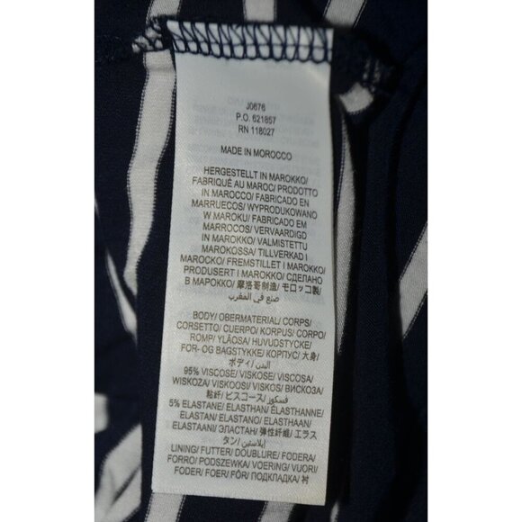 Boden Navy Blue Nautical Stripe Maxi Dress Sleeveless Size 20 22 Vacation Resort - Picture 8 of 9